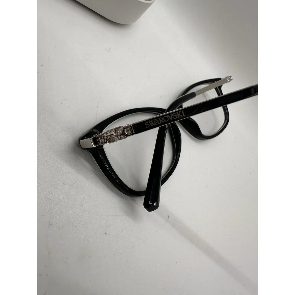 Swarovski SK5285 001 Eyeglasses Frames Only Black Crystal‎ 54-15 140 w Case